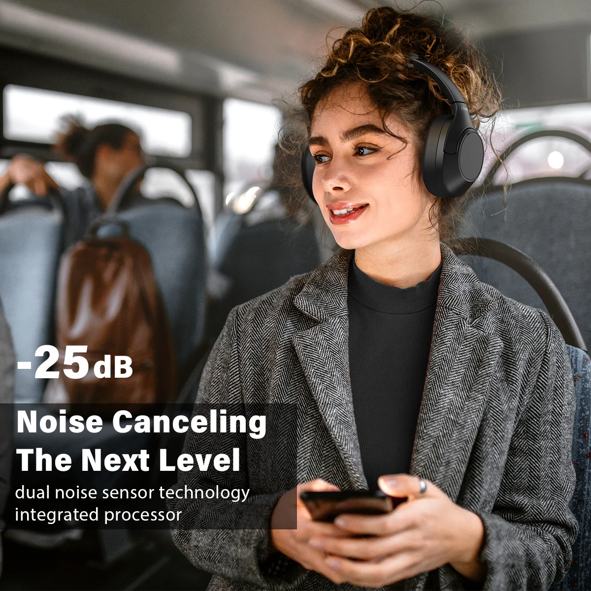 Беспроводная Bluetooth-гарнитура FIFINE с шумоподавлением и режимом Прозрачности