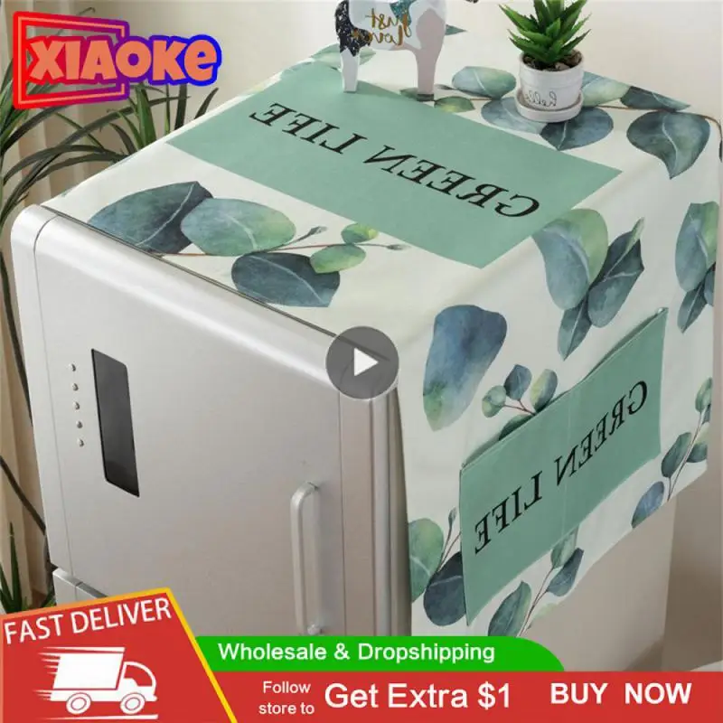 

Portable Geometry Fashion Practical Washing Machine Simple Cover Towel Dust Cover Home Furnishing All-match Cotton And Linen