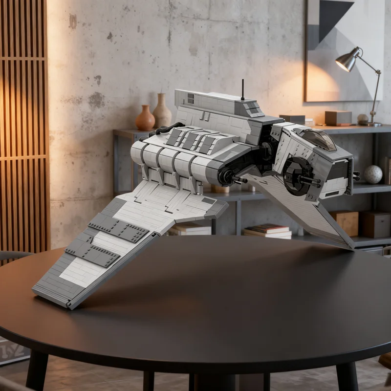 Фото 3484 детали MOC Star Battle Imperial Nu-class Attack Shuttle, модель из строительных блоков, архитектурный конструктор, рождественский подарок, игрушка, 3D-образование №1