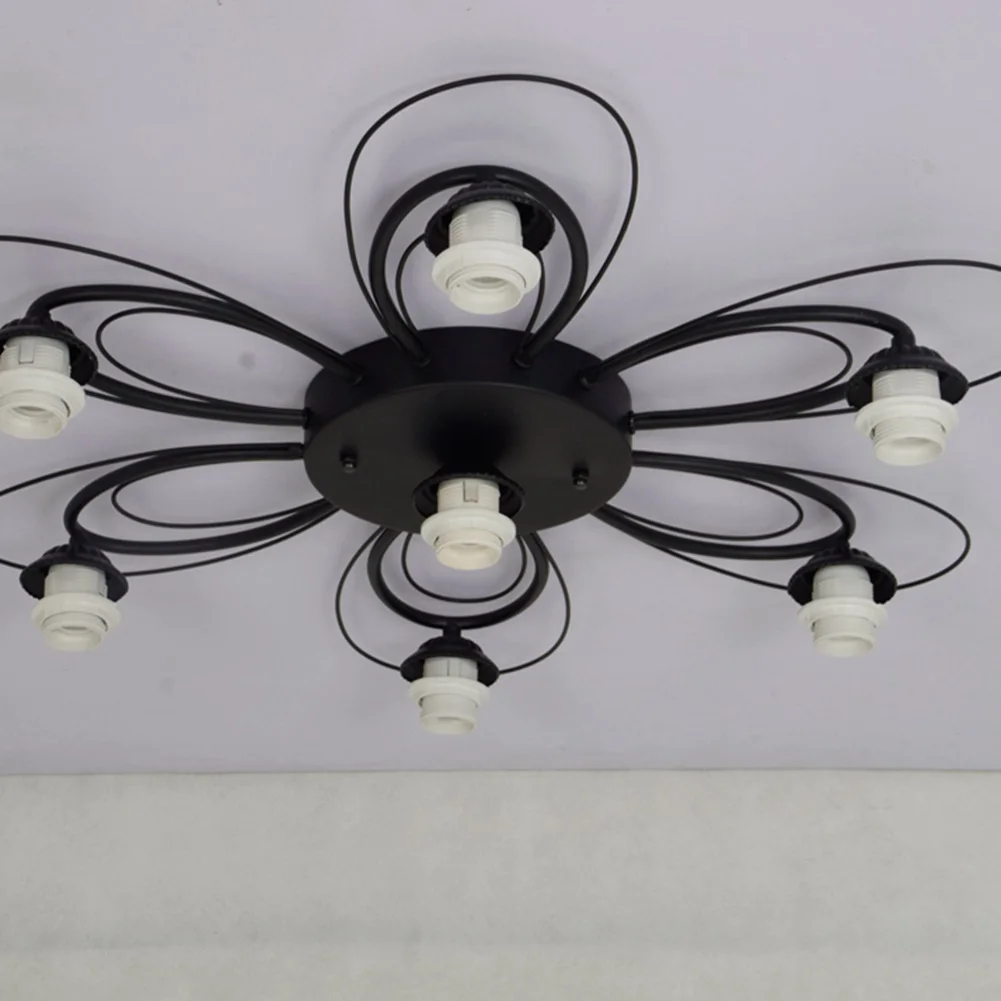 Витражный Потолочный Светильник Тиффани в пирамидальном стиле 7 насадок