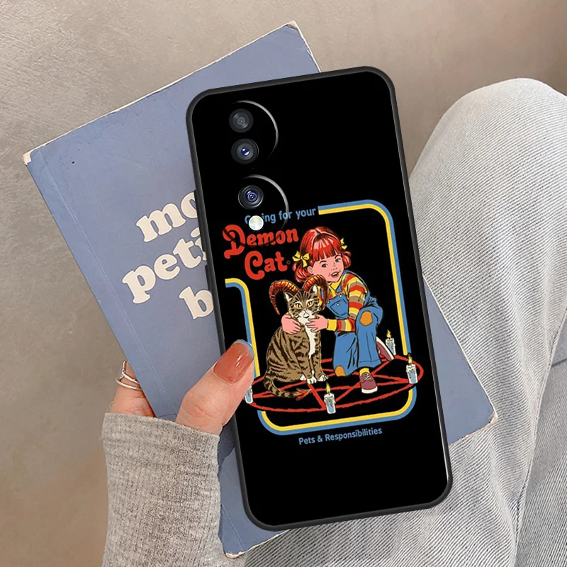 Забавный чехол на Хэллоуин с Сатаной для Honor Magic 7 6 5 8 Pro, Honor Win RT X9d X9c X9b X9a X8c X8b 70 90 200 400 Lite (art.: 3920db0d5ea6e) - 3920db0d5ea6e