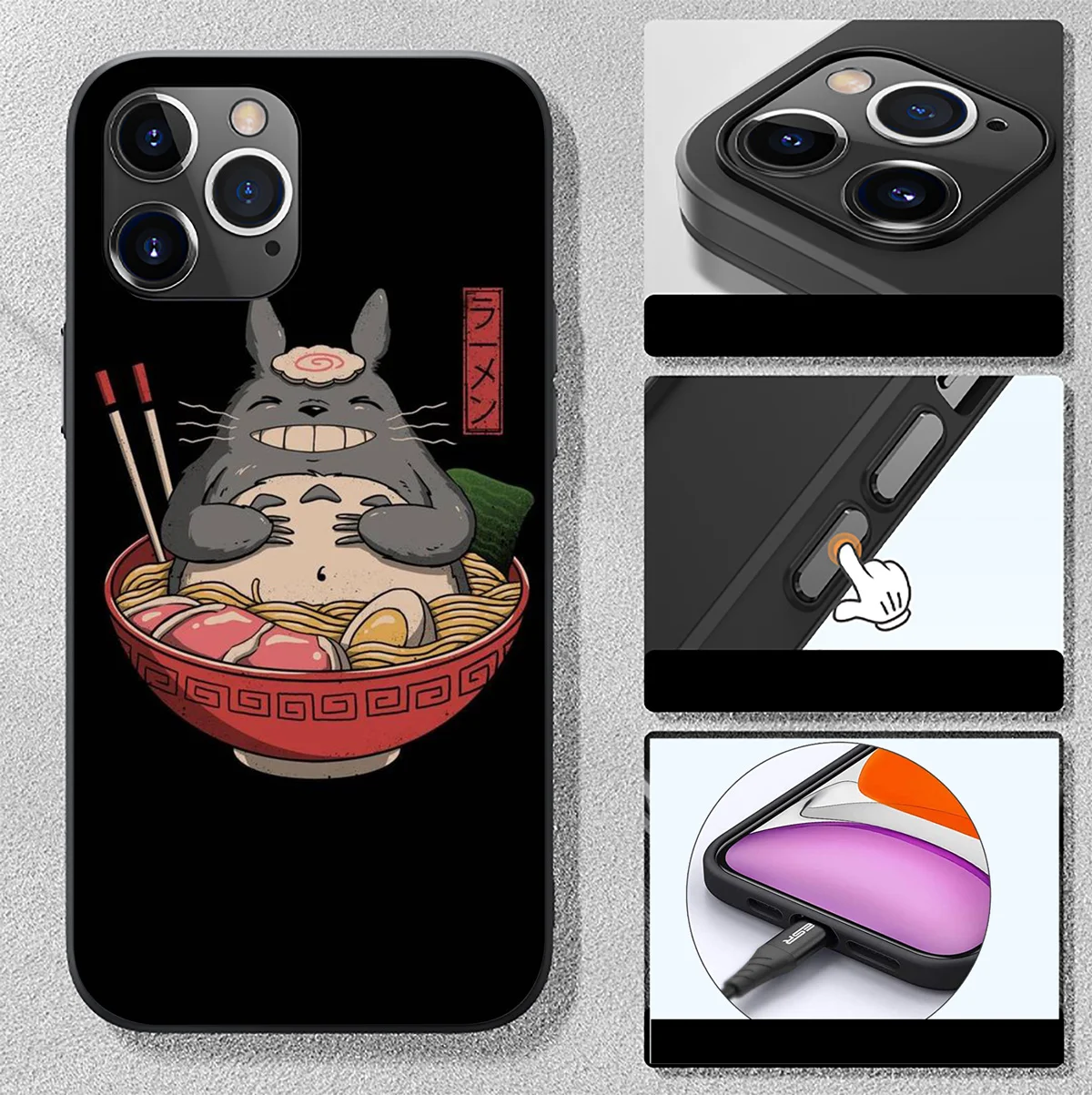 Мягкий чехол HA159 T-Totoros для Samsung Galaxy A15 S10E S9 S8 S7 Note 20 10 9 8 Plus Lite