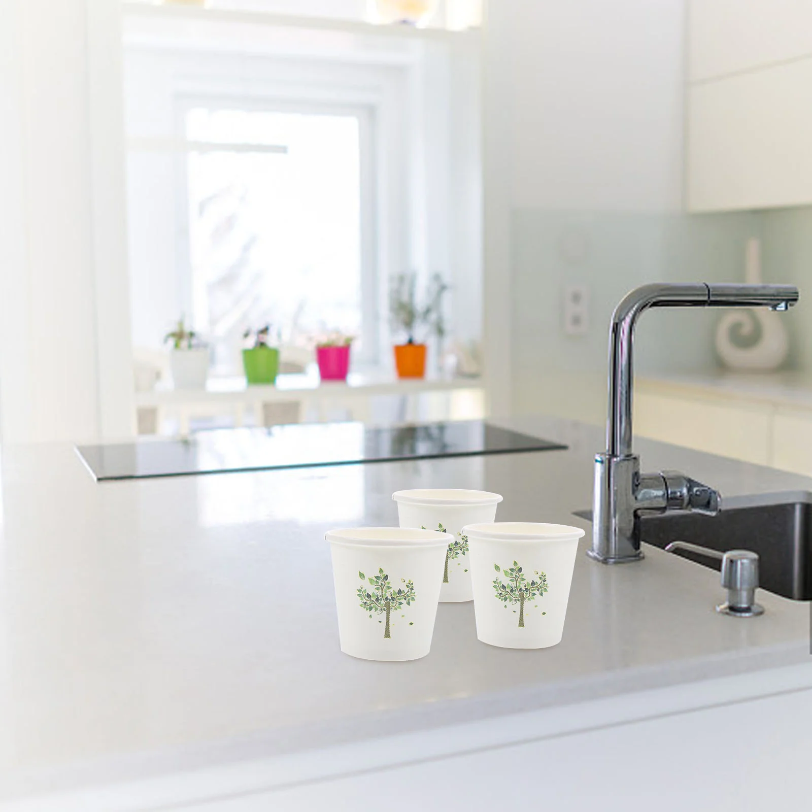 

500 Pcs Tasting Cup Small Cups Disposable 3 Oz Paper Bathroom Wedding Decor 3oz Juice Glass