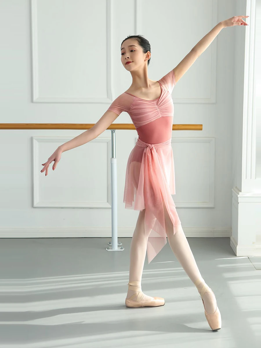 Юбка балетная Женская Асимметричная шифоновая пачка для танцев и скейтбординга