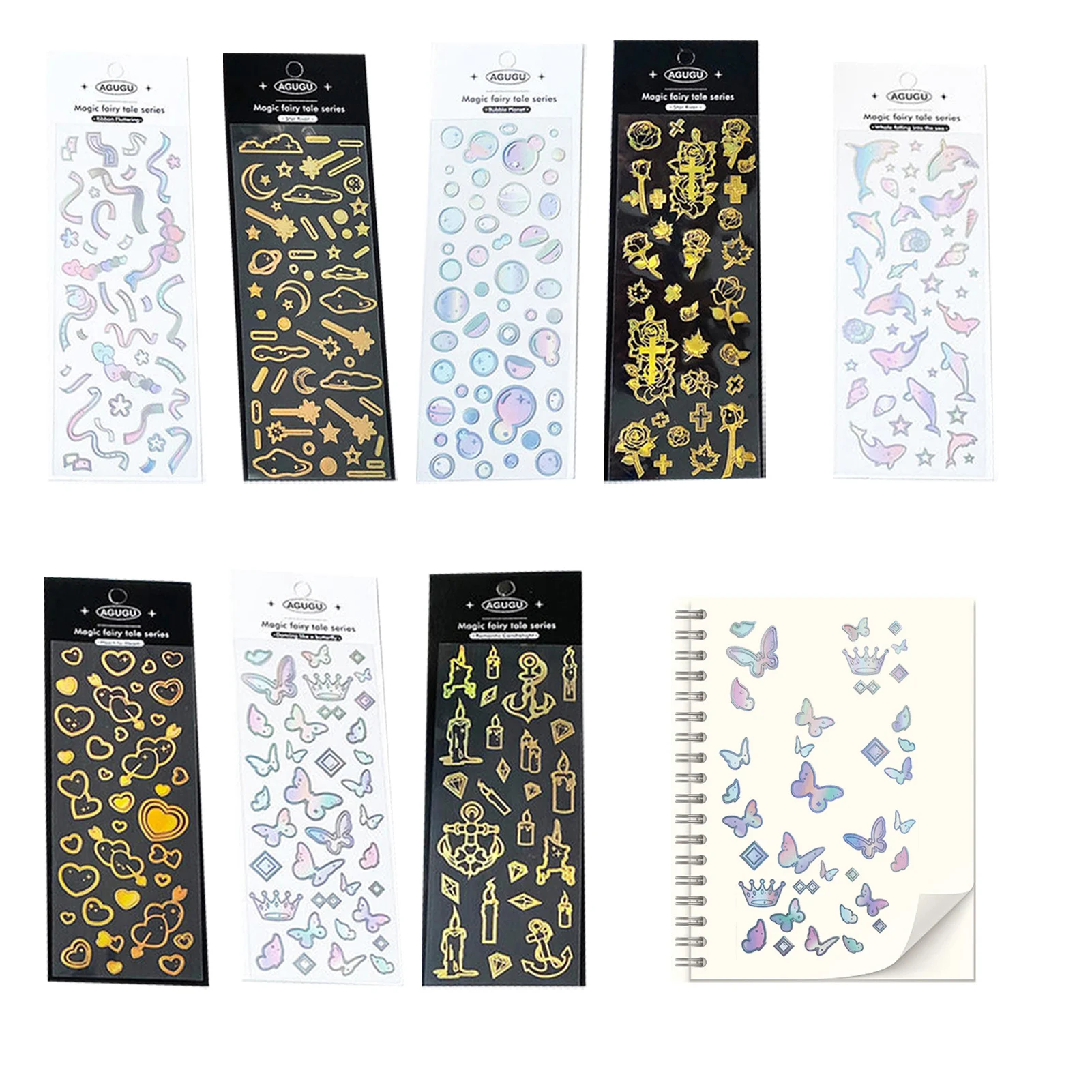 

8 Sheets Kawaii Stickers Kawaii Cartoon Stickers Stickers Pack For Scrapbook Laptop Dairy Decoration Bullet Journals Cute