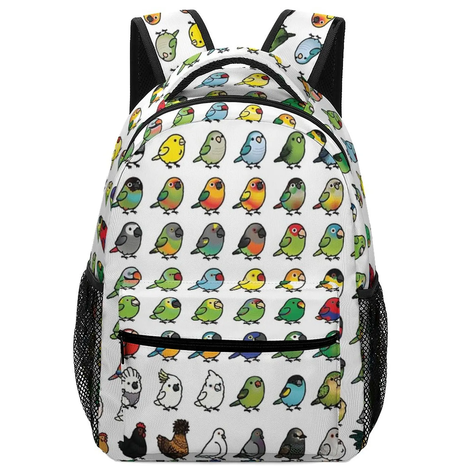 Kawaii Everybirdy Collection Bag With Name For Kids for Girls Boys Men Women Art  School Bags Backpack Korean Style