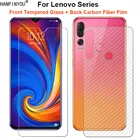 Для Lenovo Z5s Z5 Z6 Youth Lite K5 S5 Pro GT 1 комплект = задняя пленка из углеродного волокна + закаленное стекло премиум-класса, передняя защита экрана