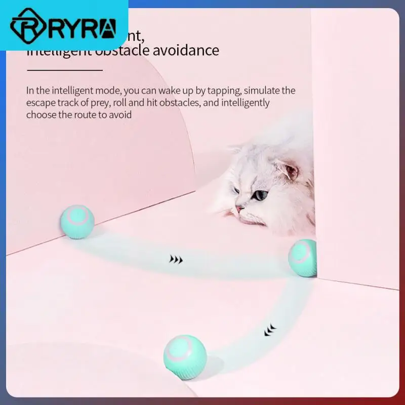 

High Guality Gravity Rolling Balls Intelligent Cat Tease Ball Self-moving Gravitational Rolling Ball Long Lasting 43mm Cat Toys