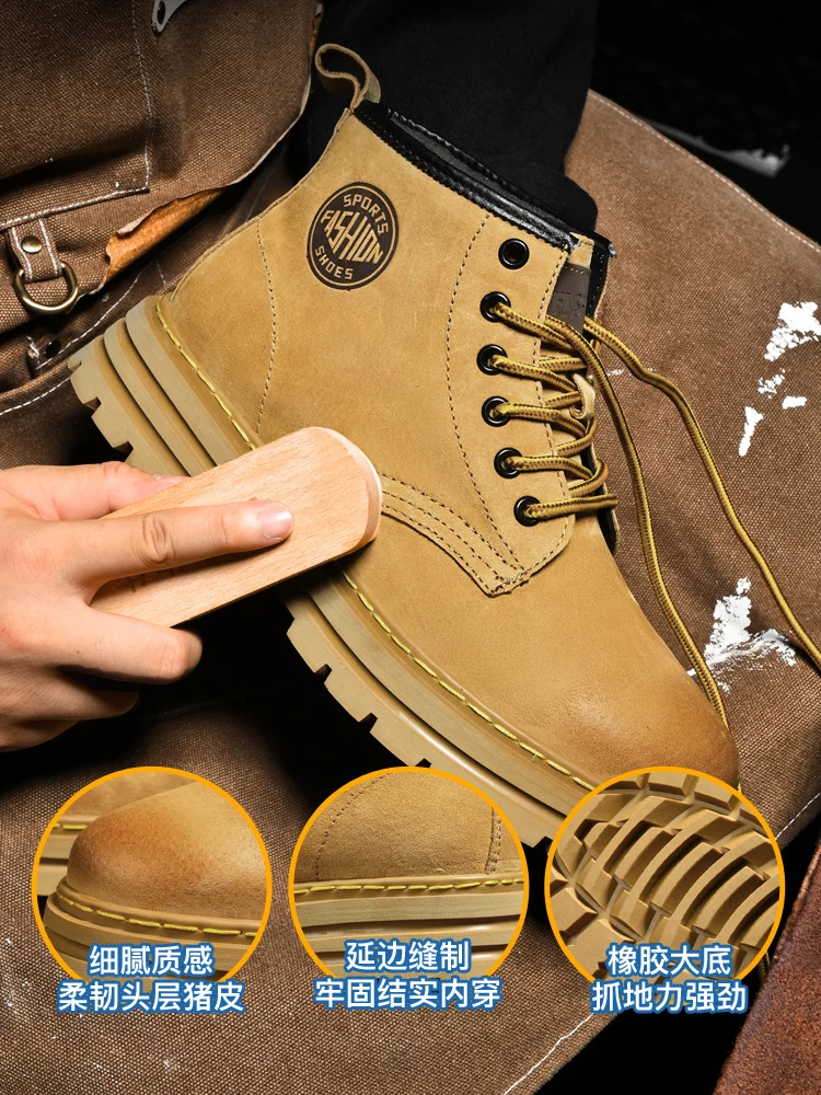 

High-quality pig skin Doc Martens for couples