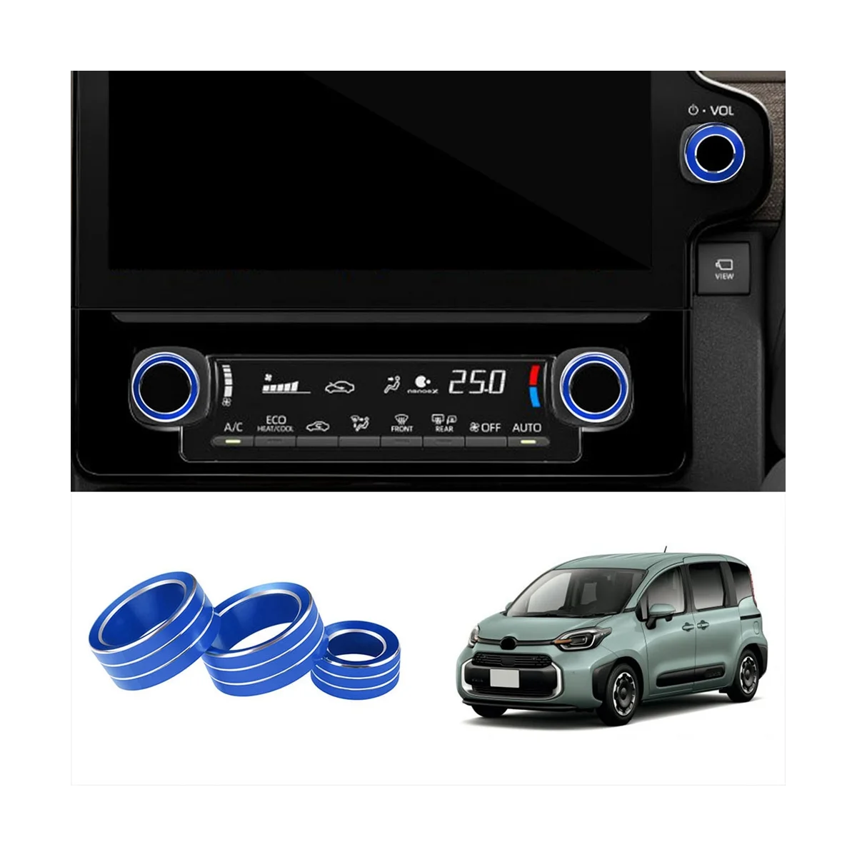 Автомобильная Центральная ручка управления регулировки выходного отверстия