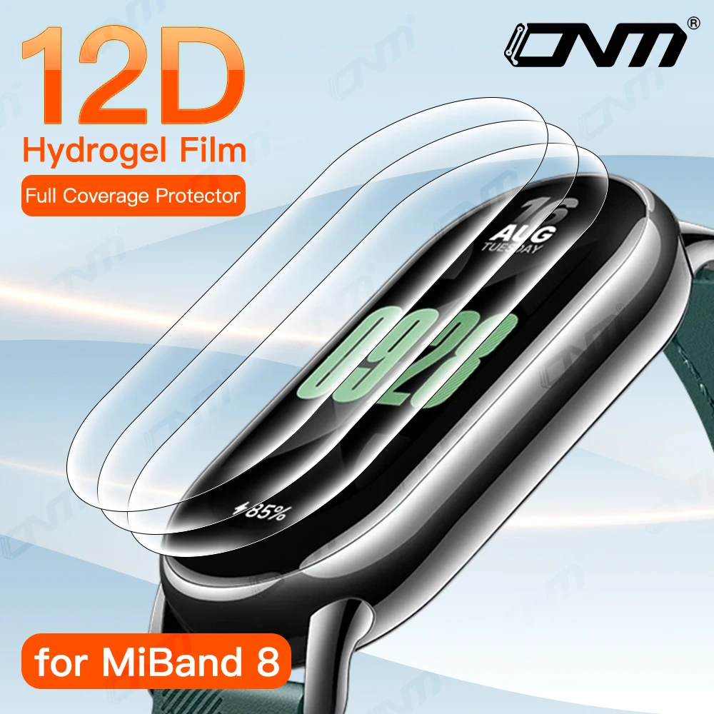 

12D Hydrogel Film for Xiaomi Band 8 7 6 5 4 Full Screen Protector Anti-scratch Soft Film for Mi Band 7 Pro Accessories Not glass