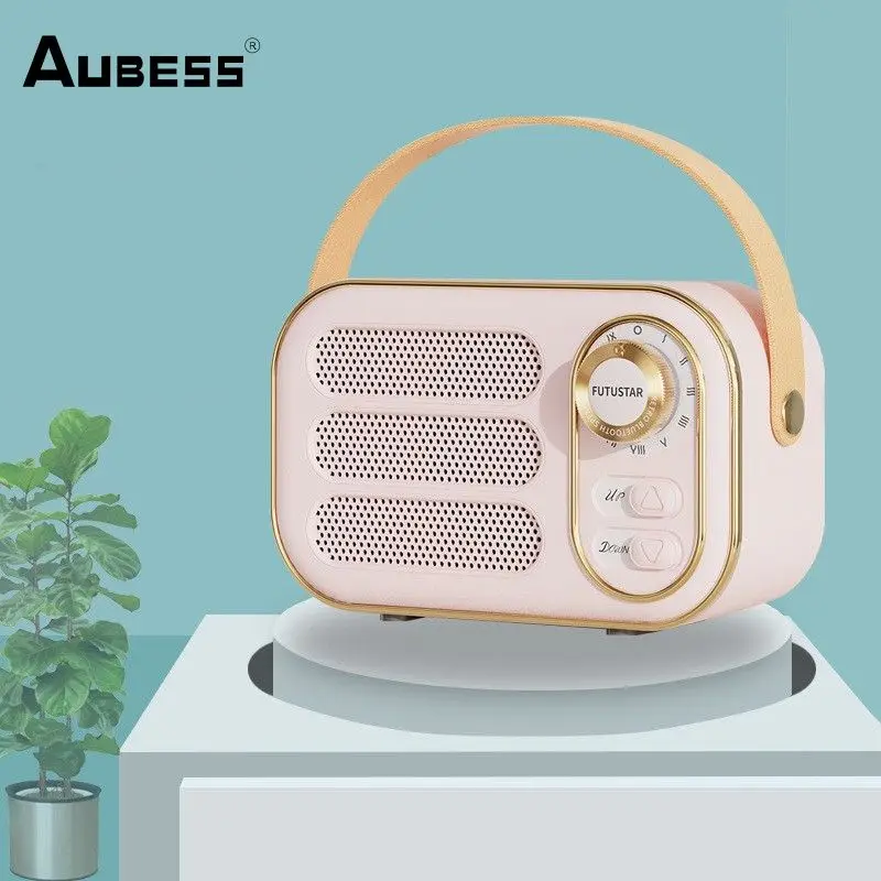 

Винтажный беспроводной FM-радиоприемник, Bluetooth-совместимый классический музыкальный плеер в стиле ретро, портативный уличный дорожный гром...