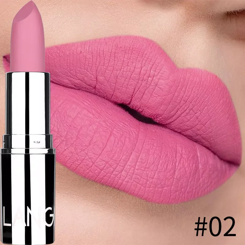 

Matte Lipstick Waterproof Velvet Lips Stick 8 Colors Sexy Non-stick Cup Lasting Make-up Moisturizing Solid Lipstick maquiage