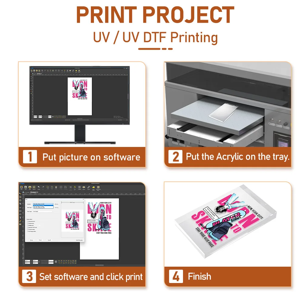 УФ-принтер A2 DTF для Epson XP600 Impressora печати наклеек УФ-принтеры чехла телефона Дерево