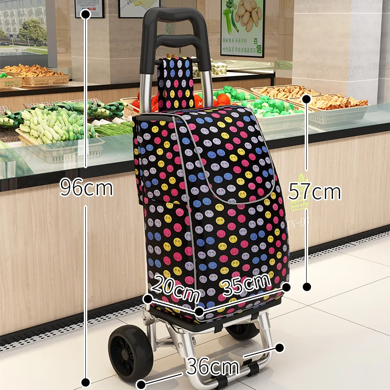 

Grocery Shopping Cart Stair Climbing Cart 트롤리 Folding Home Luggage Trailer Portable Shopping Trolley Cart Folding Wagon 트롤리