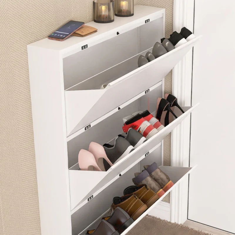 Европейский многослойный дизайн полки для обуви Узкий вертикальный