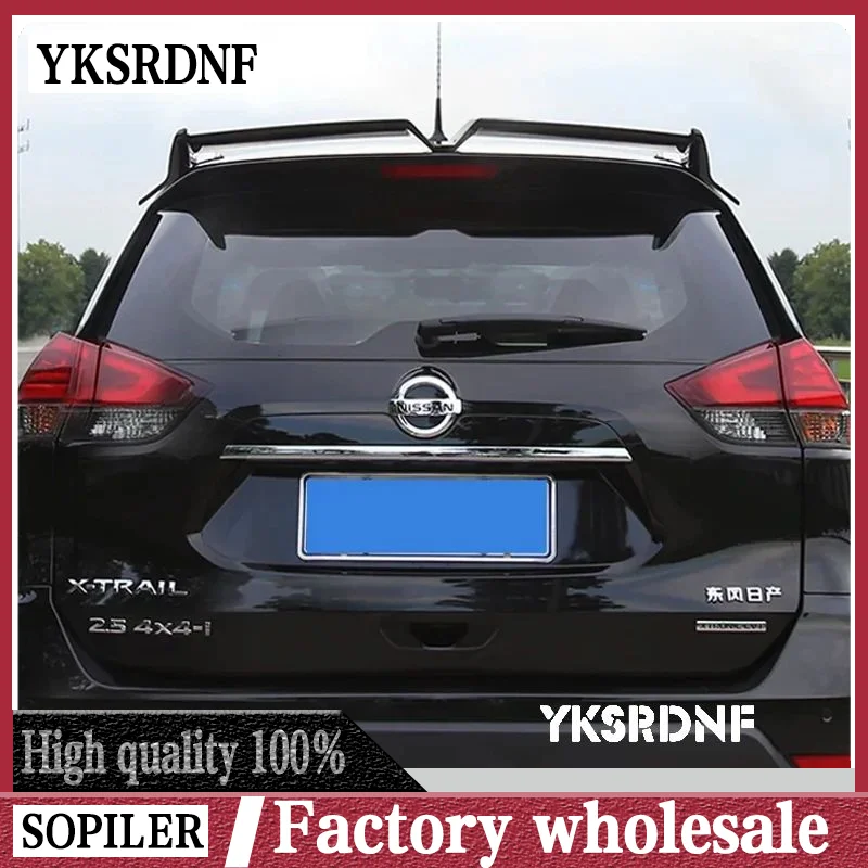 

Стайлинг автомобиля, АБС-пластик, неокрашенный цвет, задний спойлер на крышу, багажник, крыло для губ для Nissan Rogue X-trail 2014-2019