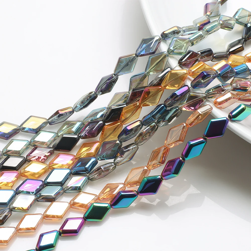 

Австрийские хрустальные бусины 40 шт./лот 11x15 мм, форма ромба для изготовления «сделай сам», аксессуары для рукоделия, материал для рукоделия,...