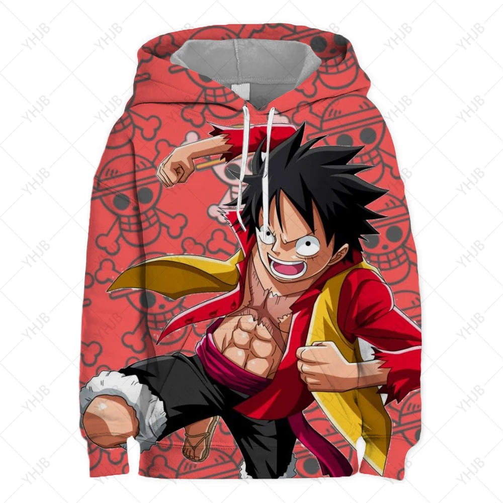 

New Cartoon One Piece Monkey D. Luffy 3D Hoodies Men Fashion Casual Cosplay Costume Funny Spring Streetwear Sweatshirt Jacket