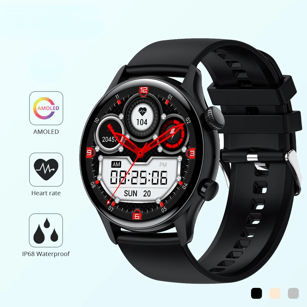 

2023 New Flagship Smartwatch Men 1.36 Inch AMOLED 390*390 Screen Support Always On Display Smart Watch IP68 Waterproof Best Hot