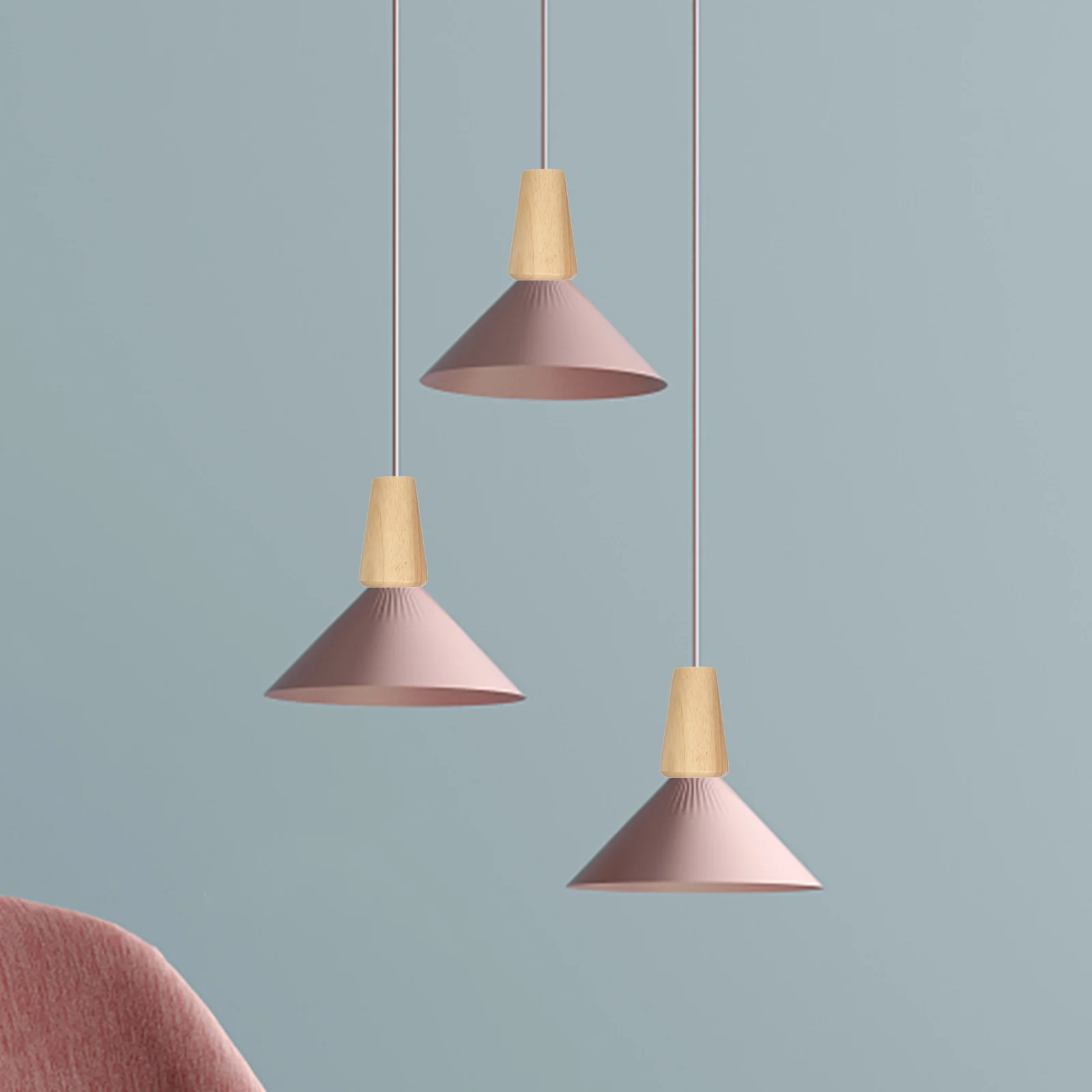 Люстра из цельного дерева цоколь для лампы ручка сменные настилы подвесной