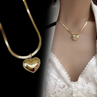 stainless steel new fashion high end jewelry love lovers love you more charm necklace short necklace necklace pendant female