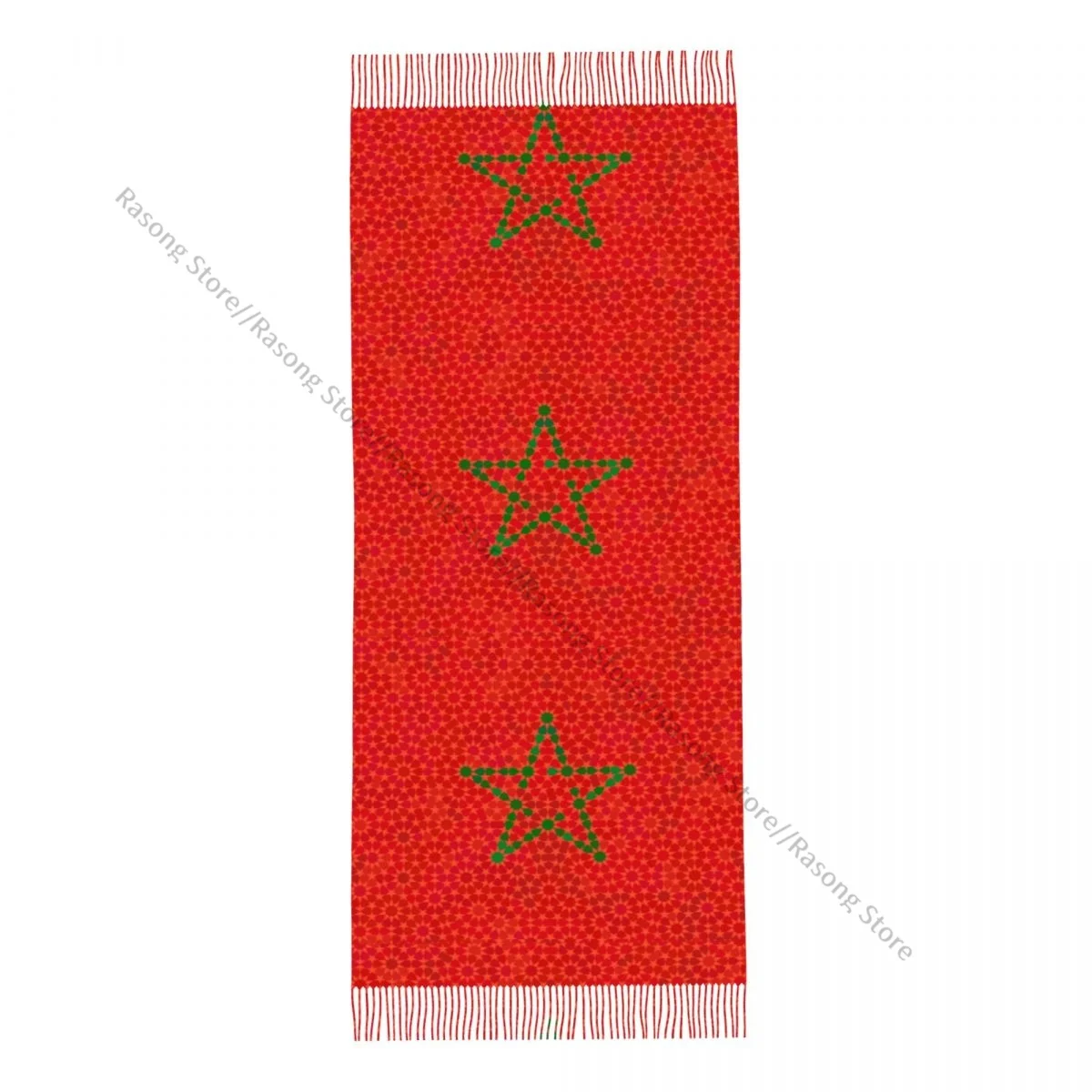 Tassel Scarf Large 196*68cm Pashmina Winter Warm Shawl Wrap Bufanda Female Morocco Flag With Traditional Moorish Scarves