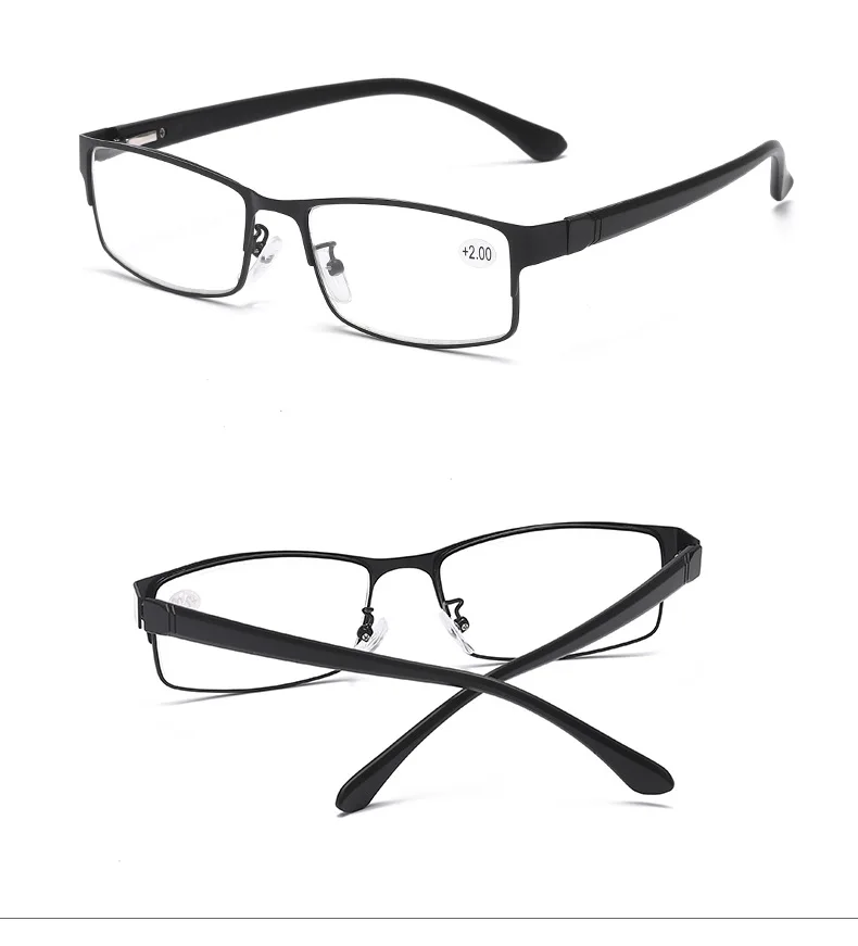 Новые весенние очки для чтения в металлической оправе TR90 мужские деловые