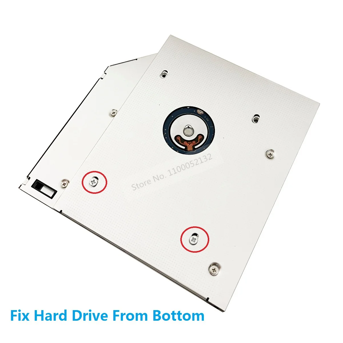 Алюминиевый 2-й жесткий диск HDD SSD корпус Оптический отсек Caddy 12 7 мм SATA для Lenovo Y430 Y450