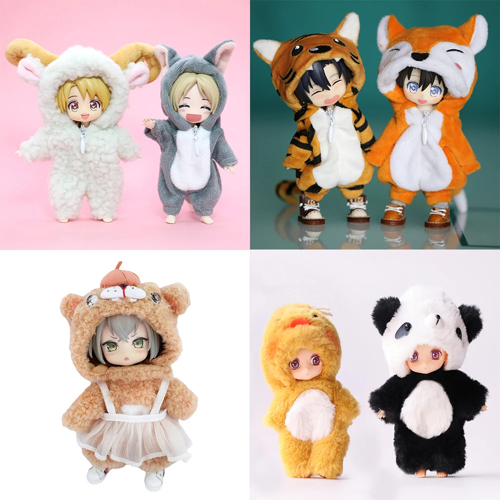 Ob11 simpatico animale tutina mostro bambola tigre, Panda, lupo vestiti per Ob11,Obitsu 11, sla, Gsc,1/12 Bjd accessori bambola