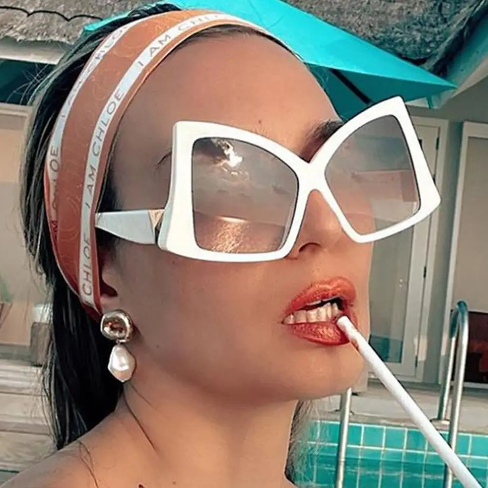 Солнцезащитные очки в стиле панк для мужчин и женщин уникальные большие с