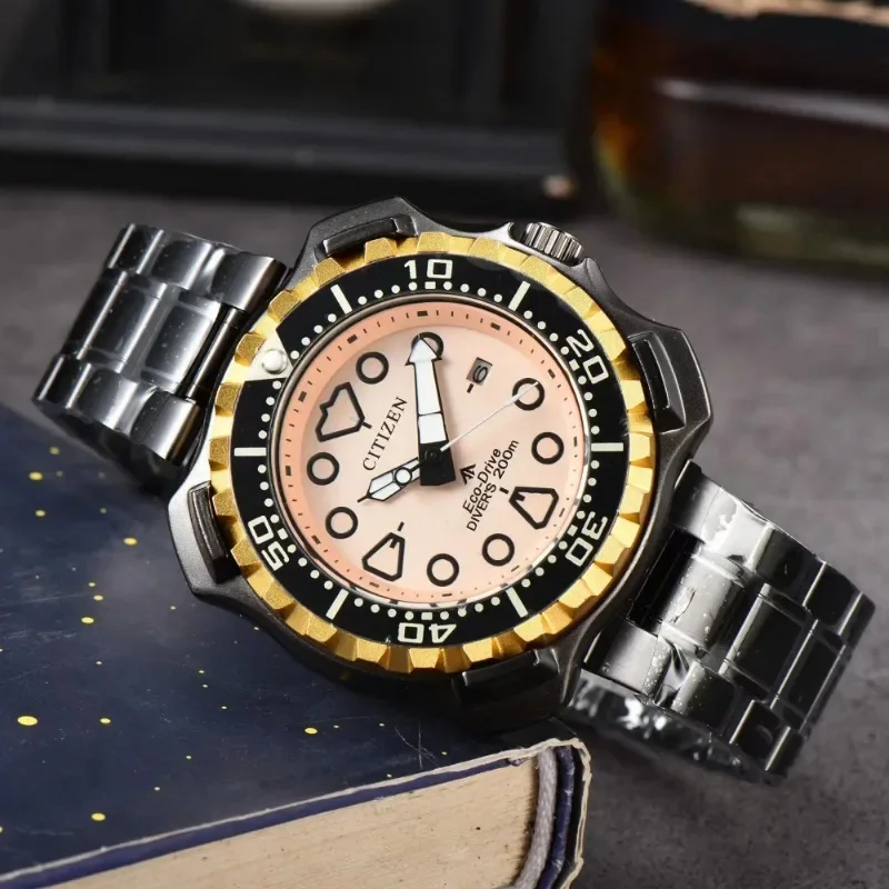 Часы CITIZEN Мужские кварцевые с хронографом люксовые повседневные модные