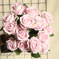 beautiful artificial silk flowers rose bouquet 5pcsbundle for wedding room home decoration fake plants diy wreaths accessories