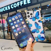 blue butterfly pattern phone case for huawei p40 pro p30 lite p20 shockproof soft tpu back cover for mate 20 rs 30 40 pro