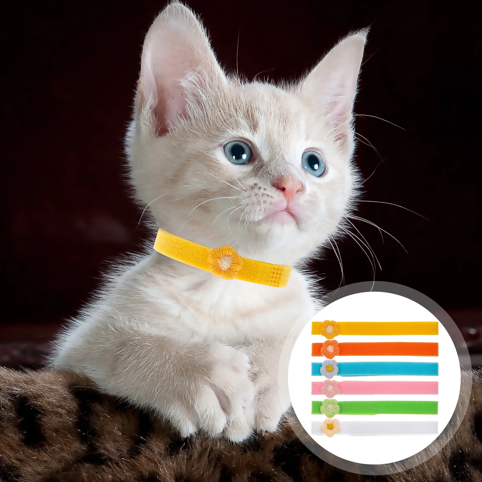 

Puppy Collar Identification Pet Id Dog Small Bands Ornament Newborn Kitten Collars Lovely Neck Decoration
