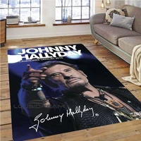 french rock star johnny hallyday large area rug personality creative living room sofa coffee table mat household large floor mat
