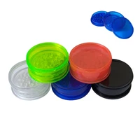 2022 new 1pc 4colors plastic 3 layer 63mm tobacco grinder leaf herbal herb smoke spice crusher hand muller smoking accessories