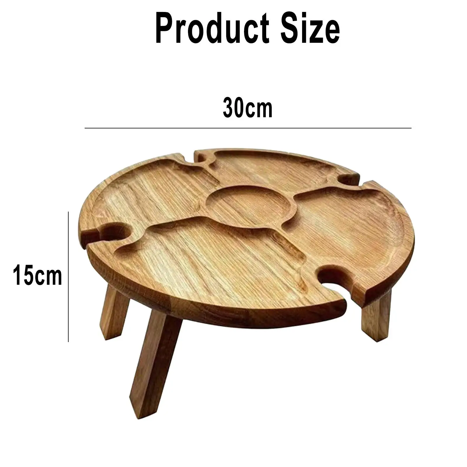 

Folding Outdoor Wine Picnic Table Beach Boating Camping 4 Holes Foldable 30*15cm Durable High Quality Hot Sale