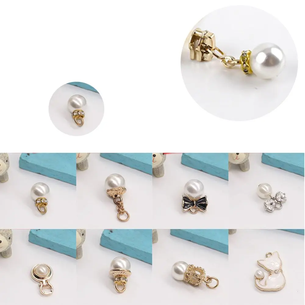 

High quality Costume Decoration Bags Clip Buckle DIY Zipper Pull Zip Puller Replacement Pearl Puller Zipper Sliders