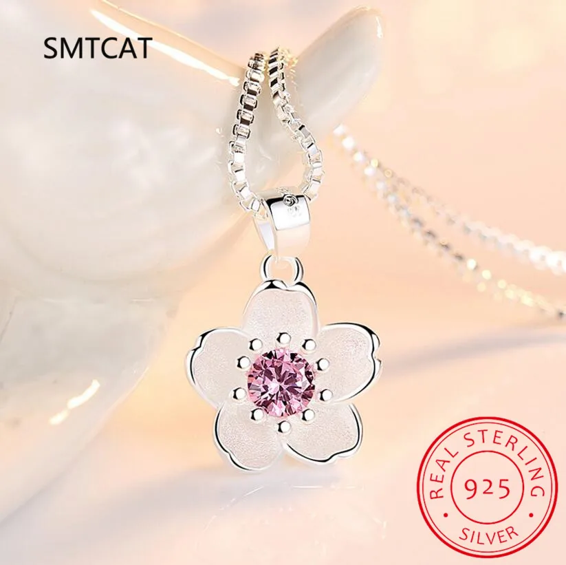 Круглое ожерелье с подвеской в виде розового сапфира из стерлингового серебра 925