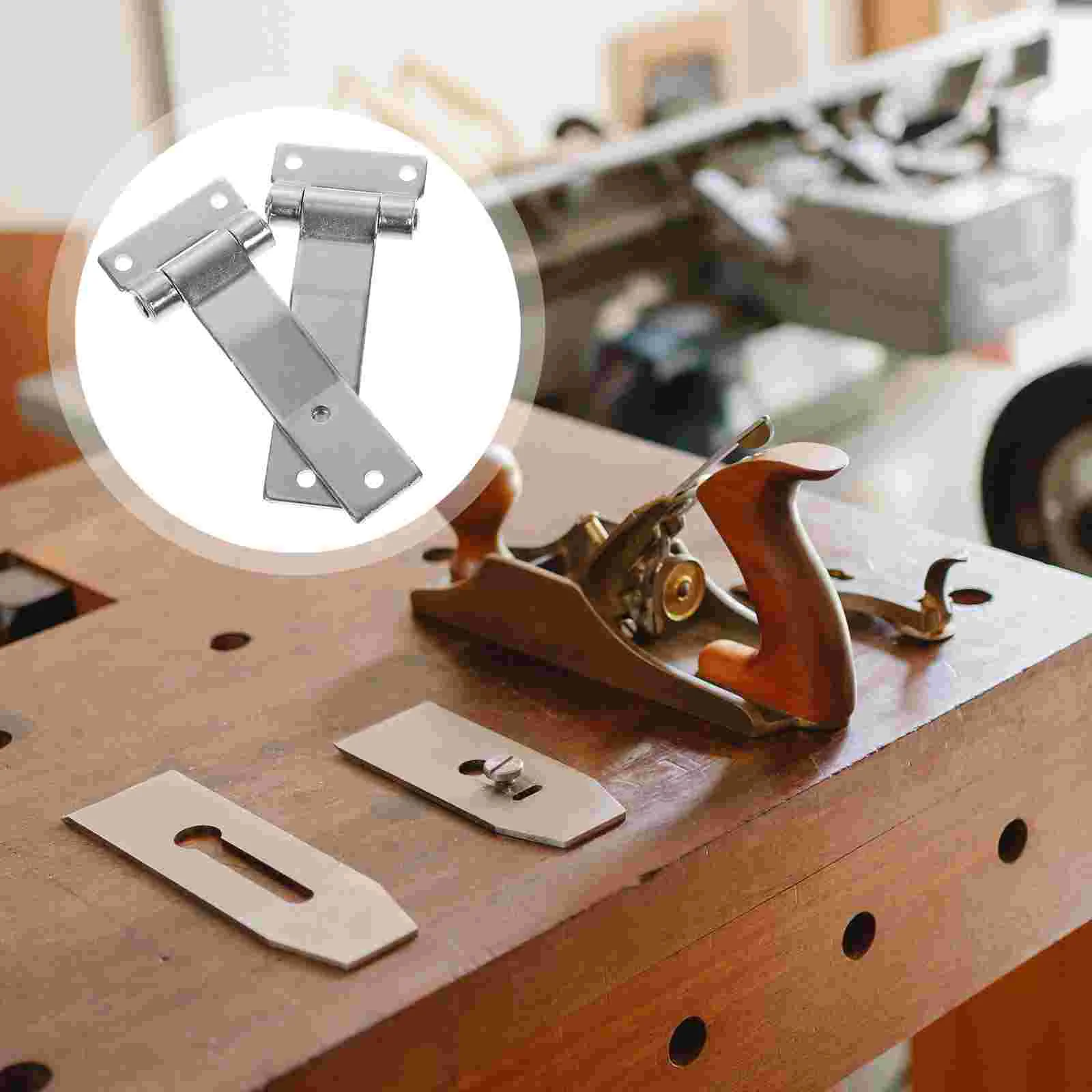 2 Pcs Heavy Hinge Damping Hinges Cabinet Door Industrial Bearing Gate for Wooden Fences Duty Galvanized Steel