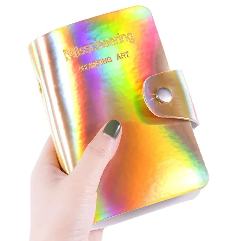 1 большой прямоугольный держатель для штамповки ногтей 12X6 см 20 слотов пустой