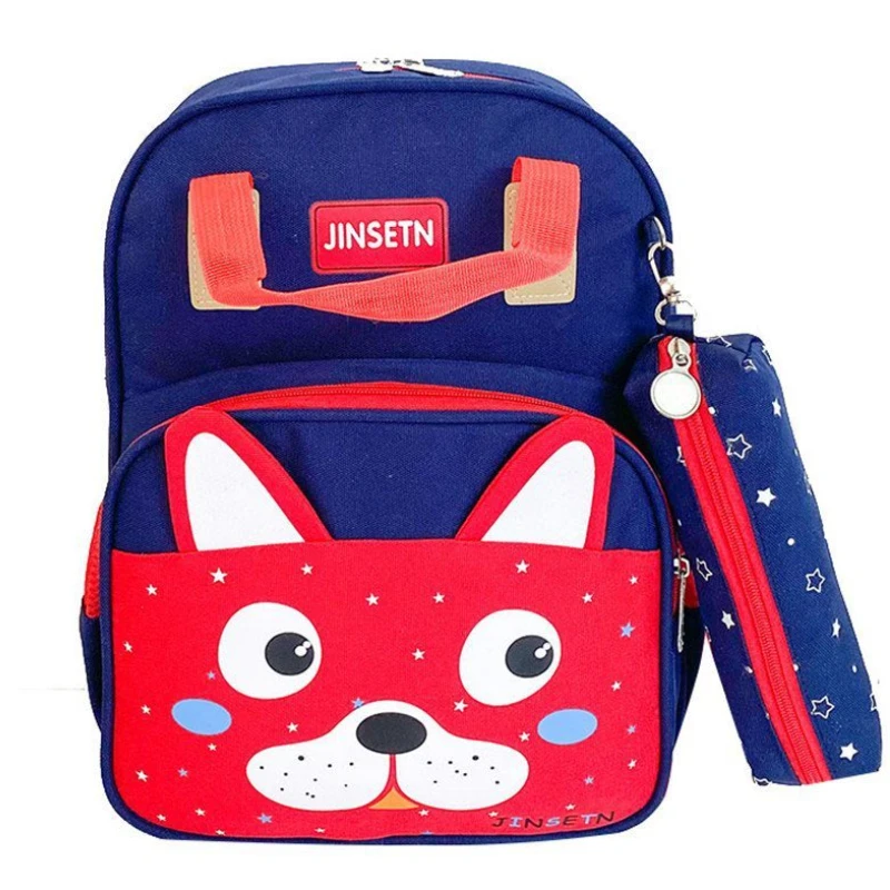 2022 New Children Animal Large Backpacks with Pen Bags Cute Girl Boy Light Primary School Bags In Kindergarten Hot Kids Mochila