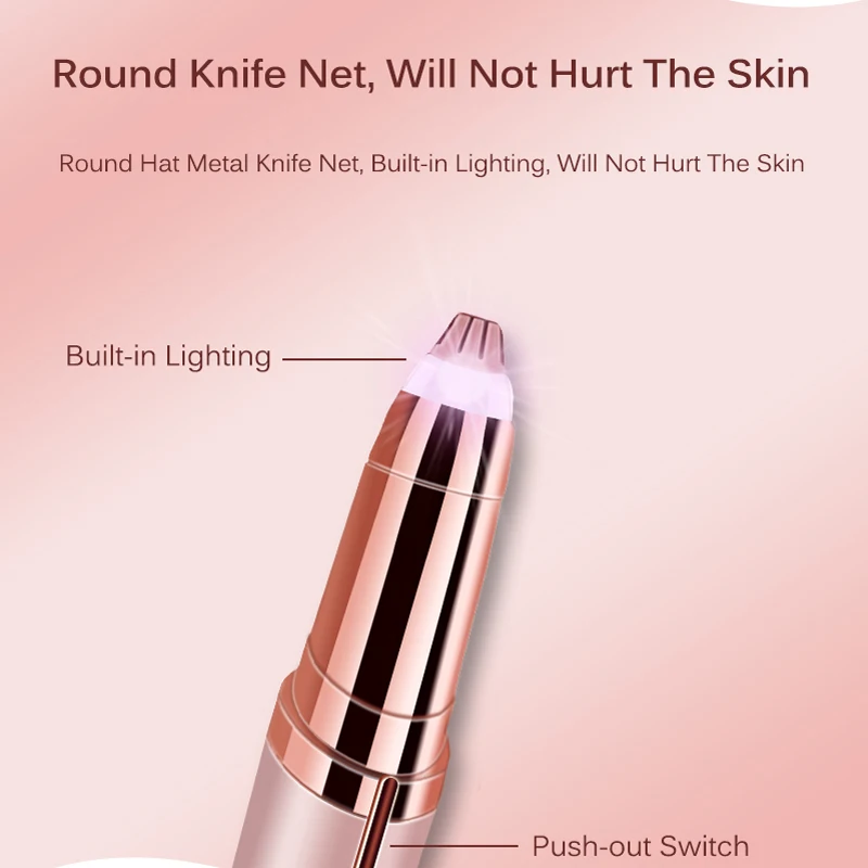 Эпилятор для удаления волос на лице 2022 года, электрический триммер для бровей женщин Mini эпилятор для женщин.