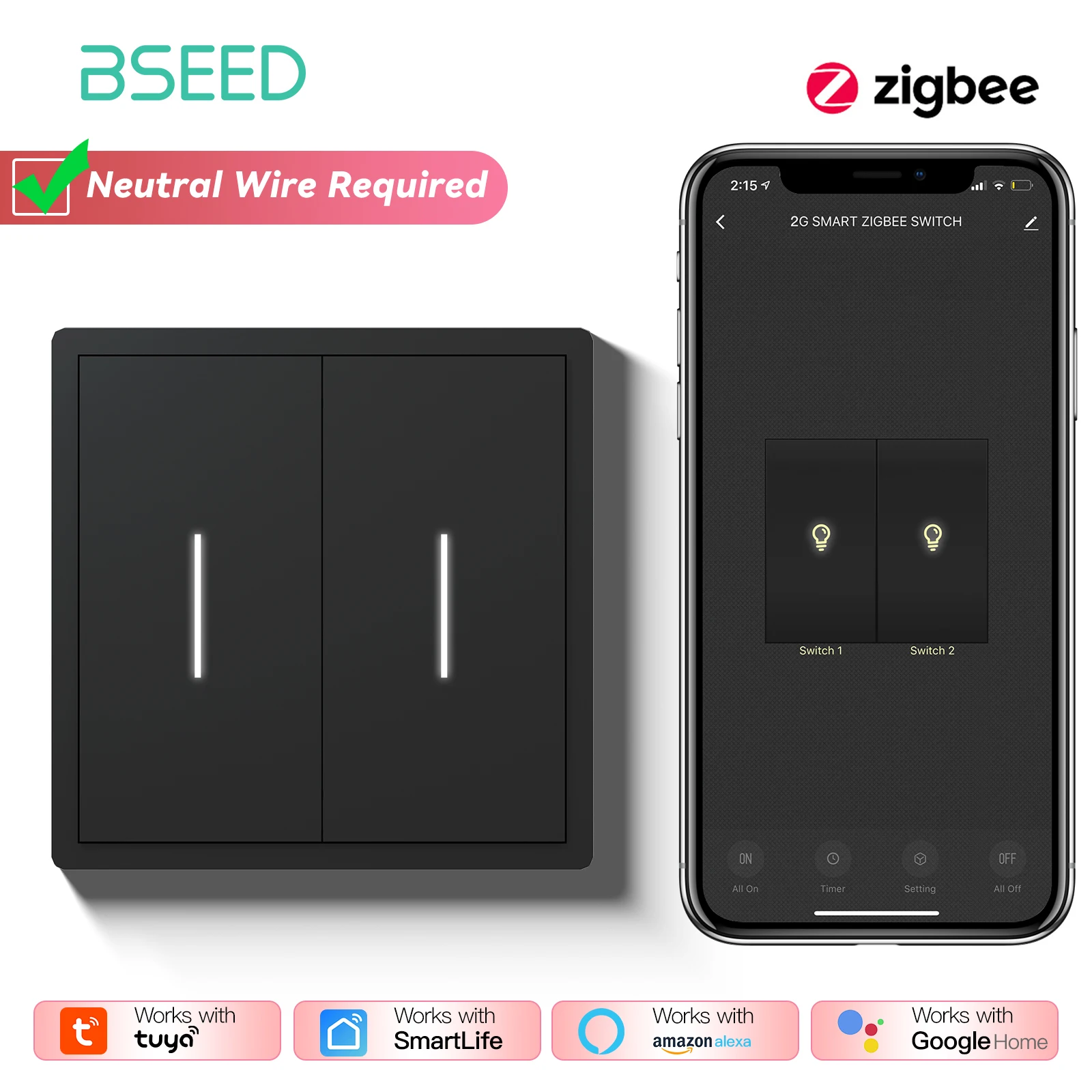 Умные выключатели BSEED Zigbee Click