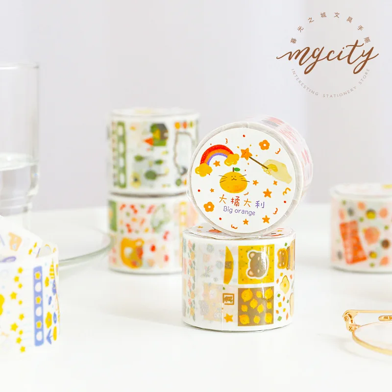 

1set/lot Washi Masking Tapes Wonderful animal island Decorative Adhesive Scrapbooking DIY Paper Japanese Stickers 5m