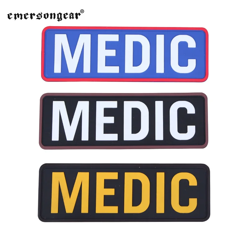 

Emersongear Tactical PVC MEDIC Patch Badge Patches Emblem Sticker For Airsoft Plate Carrier Pouch Helmet Hunting Vest EM5542