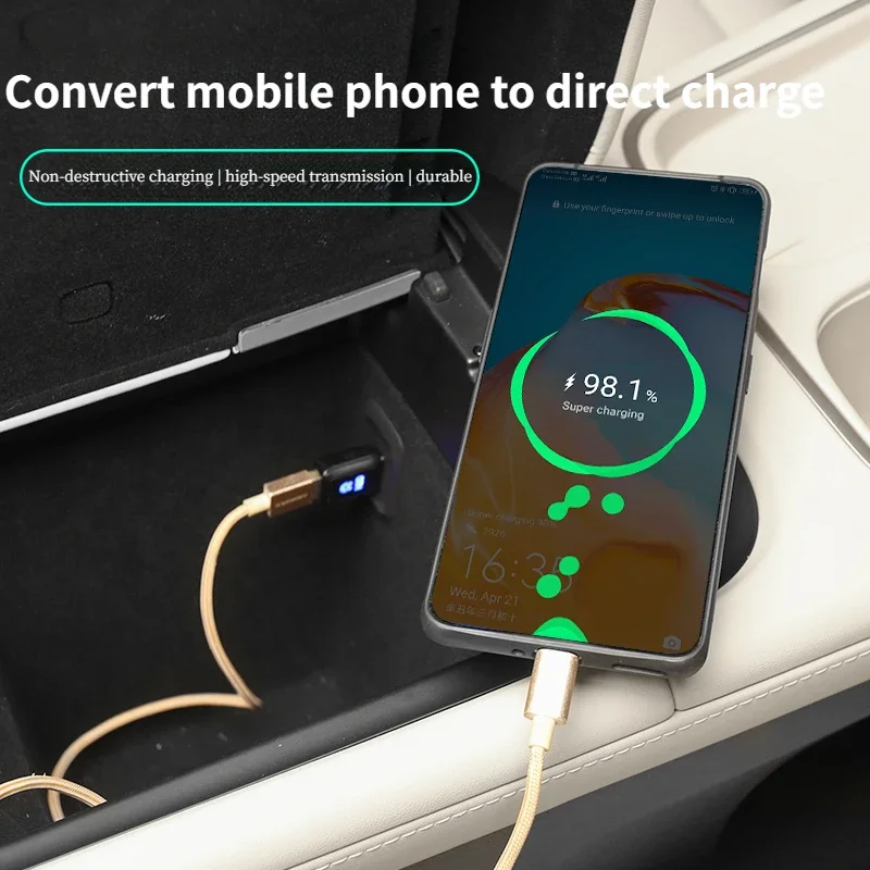 Полный спектр автомобильных преобразователей NIO Type-c в USB для зарядки адаптер