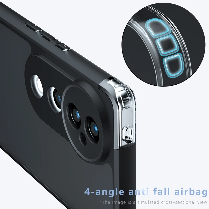 Чехол с подушкой безопасности Skin Sensation и защитой от падения для Vivo V40 Pro Mircropyle