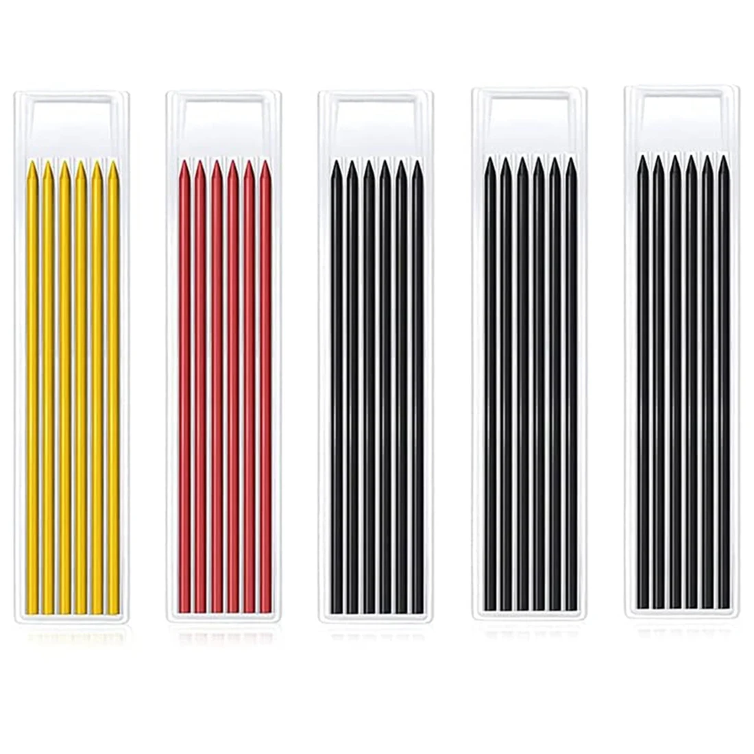 

30PCS 2.8 mm Pencil Refills, Solid Deep Hole Pencil Refills for Carpenter Mark Pencils, Mechanical Pencil Replacements